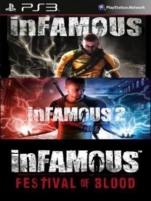 3 JUEGOS EN 1 inFAMOUS Mas inFAMOUS 2 Mas inFAMOUS 2 Festival of Blood  PS3