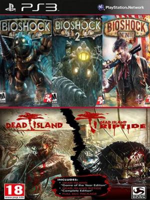 5 juegos en 1 BIOSHOCK TRILOGY PACK mas Dead Island Franchise Pack Ps3